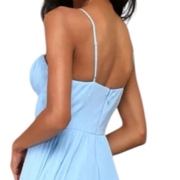 Lulu’s Admirable Pleated Bustier Maxi Dress New Size XL - Picture 4 of 4